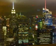 View of New York from Member's dinner at Top of the Rock